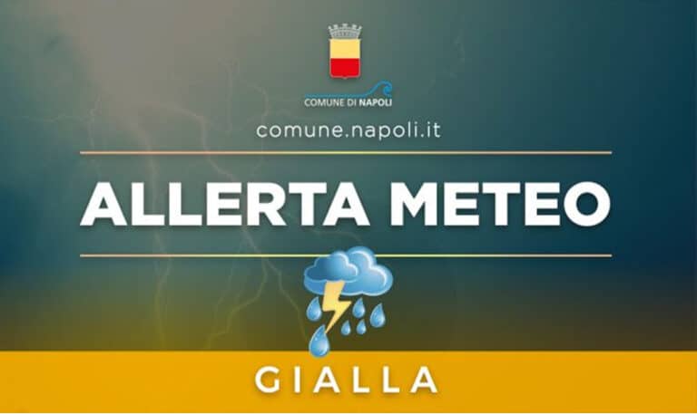 allerta meteo gialla comune di napoli oggi domani