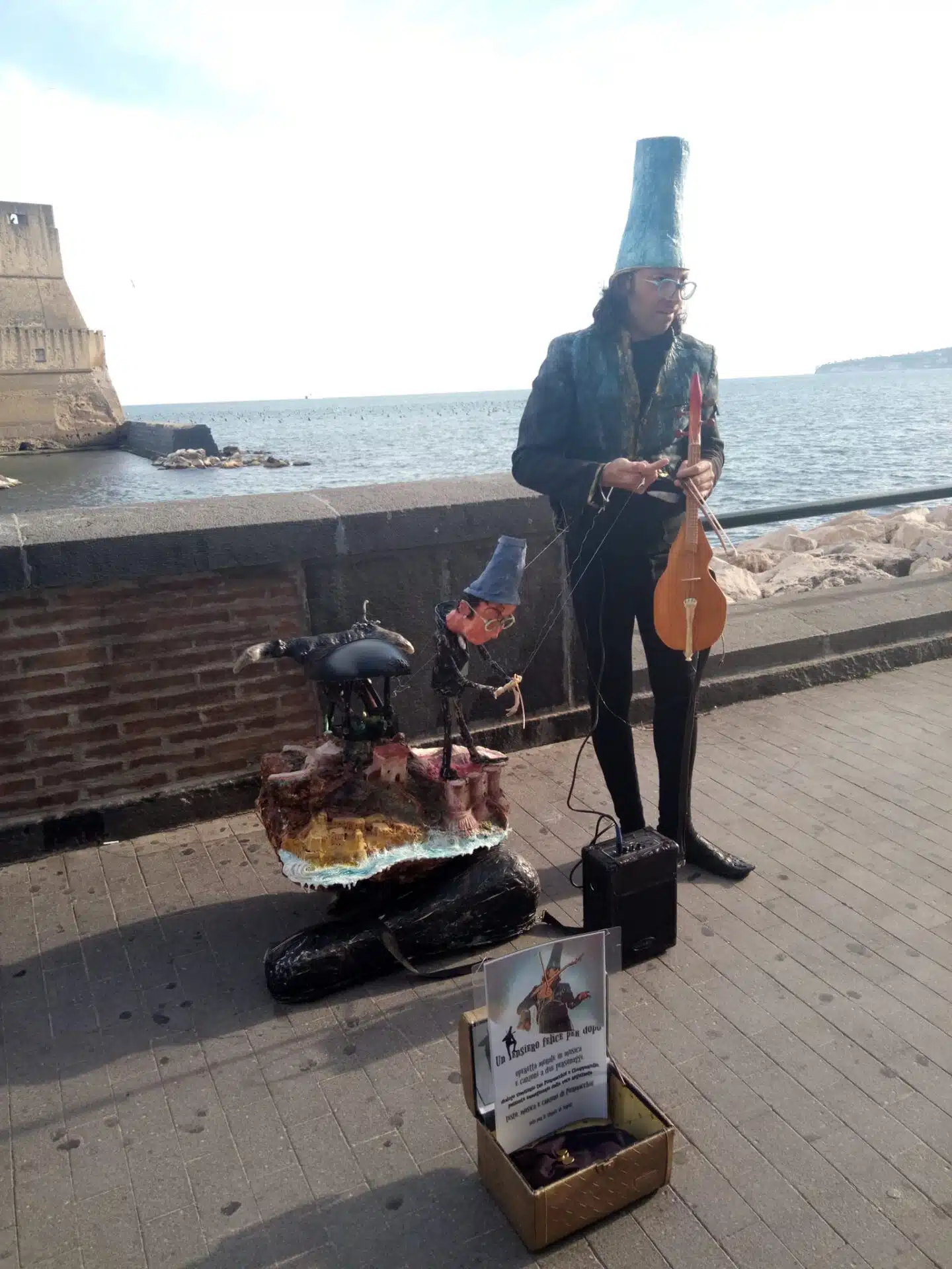 pier macchie menestrello napoletano artista di strada