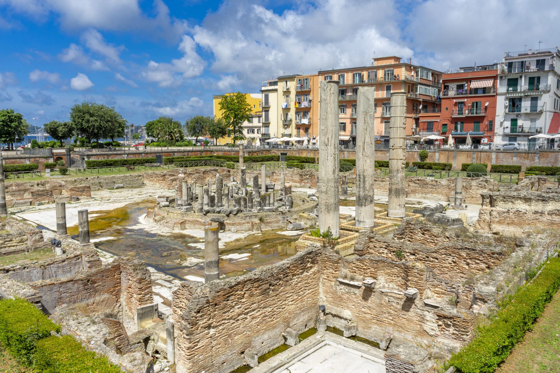 tempio serapide pozzuoli dall alto