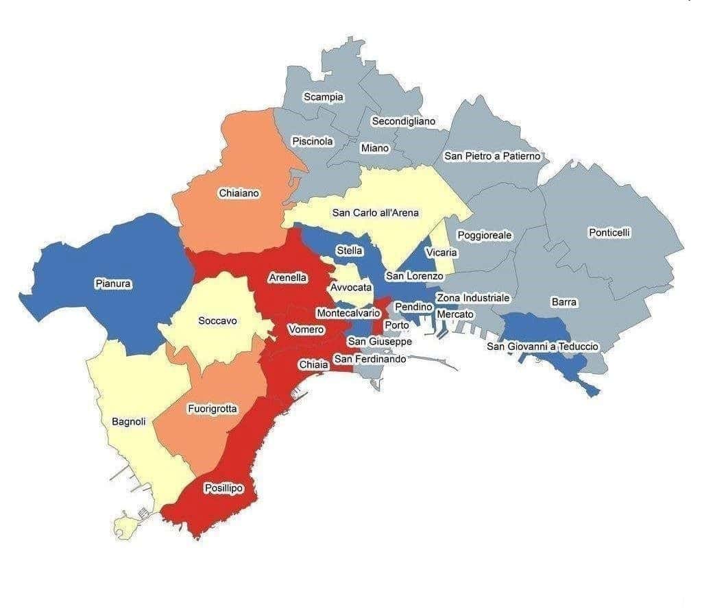 quartieri di napoli mappa
