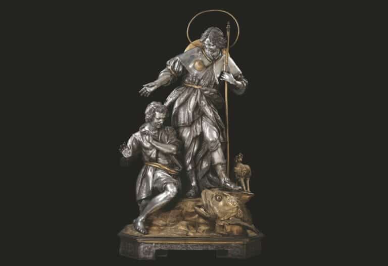 statua-di-san-raffaele-va a vasa-o-pesce-e-san-rafele-napoli