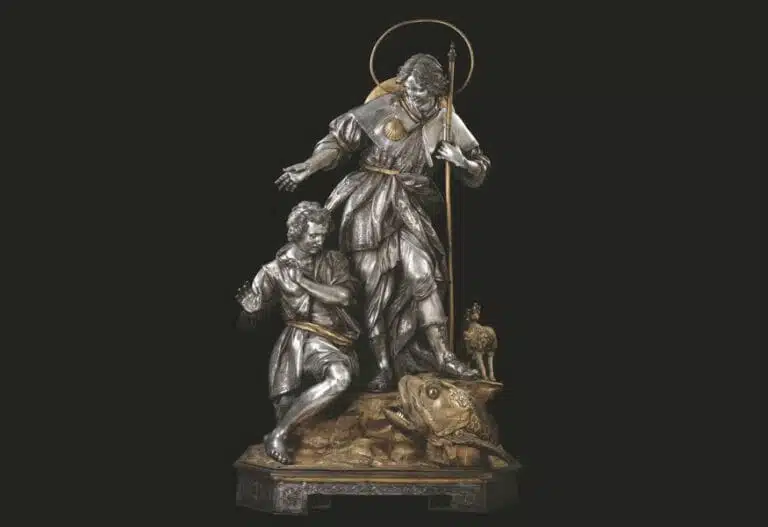 statua di san raffaele va a vasa o pesce e san rafele napoli