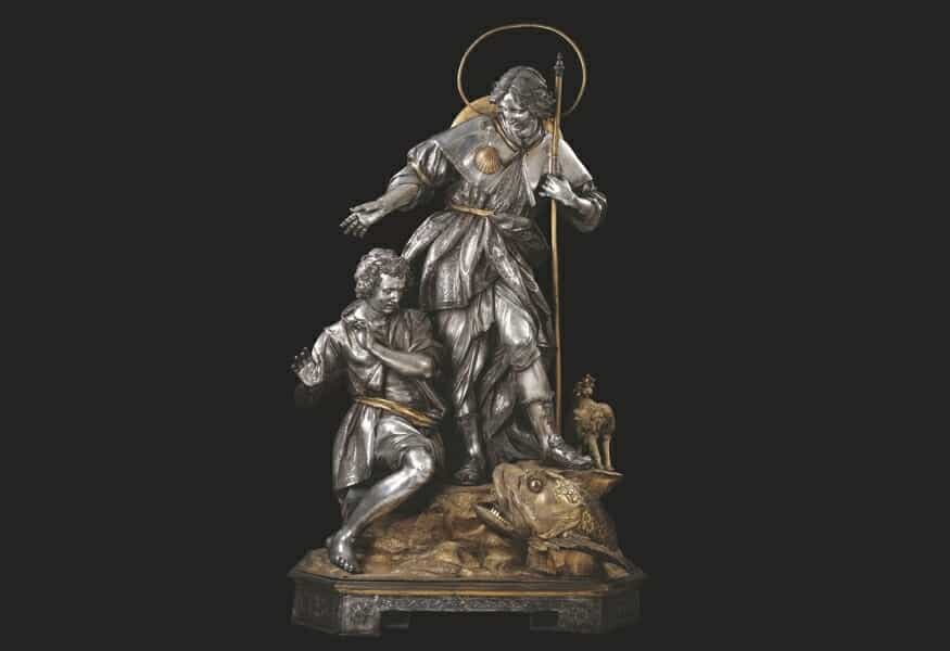 statua-di-san-raffaele-va a vasa-o-pesce-e-san-rafele-napoli