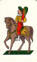 Cavaliere di bastoni, carta da gioco italiana