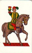 Carta da gioco: Cavaliere di coppe