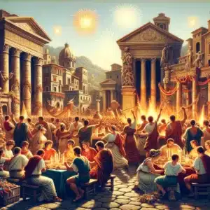 antichi riti dei saturnalia a napoli fuochi d'artificio