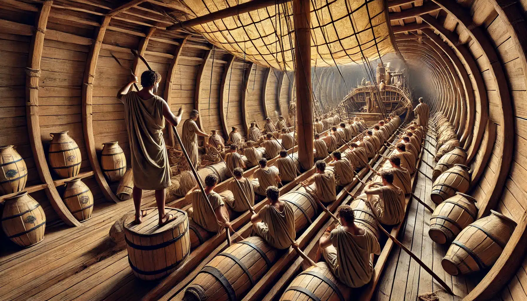 struttura delle navi romane di piazza municipio