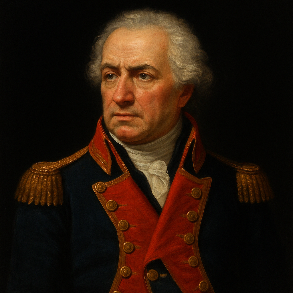 Ritratto ammiraglio Francesco Caracciolo in uniforme storica