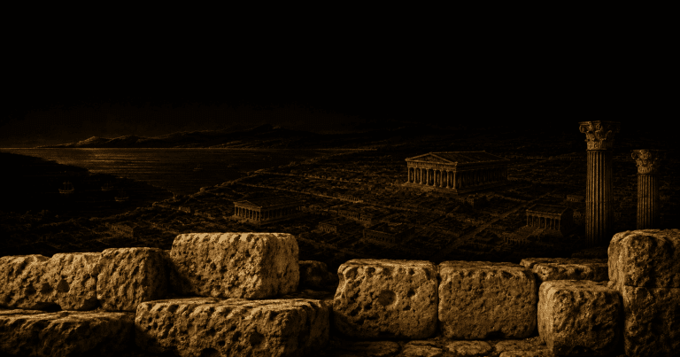 Veduta notturna di neapolis